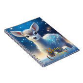 クリスマスの挨拶をするトナカイ ノートブック (右側)