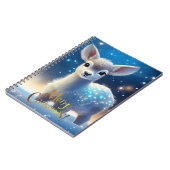 クリスマスの挨拶をするトナカイ ノートブック (左側)