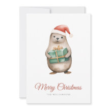 クリスマスの挨拶をシール