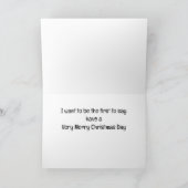 クリスマスの挨拶を最初にしたい シーズンカード (内部)