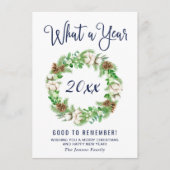 クリスマスの挨拶を楽しむ年のミニマリスト シーズンカード (正面)