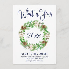 クリスマスの挨拶を楽しむ年のミニマリスト シーズンカード