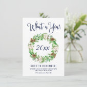 クリスマスの挨拶を楽しむ年のミニマリスト シーズンカード (スタンド正面)