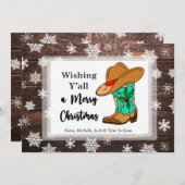 クリスマスの挨拶を皆さんに シーズンカード (正面/裏面)