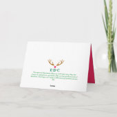 クリスマスの挨拶カード毎日 カード (裏面)