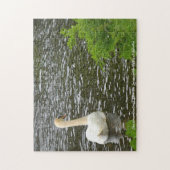 クリスマスの挨拶キルクリレンの白鳥 ジグソーパズル (縦)