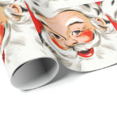 クリスマスの挨拶サンタ ラッピングペーパー (ロールコーナー)