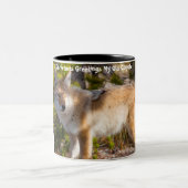 クリスマスの挨拶マイオールドコヨーテ ツートーンマグカップ (中央)