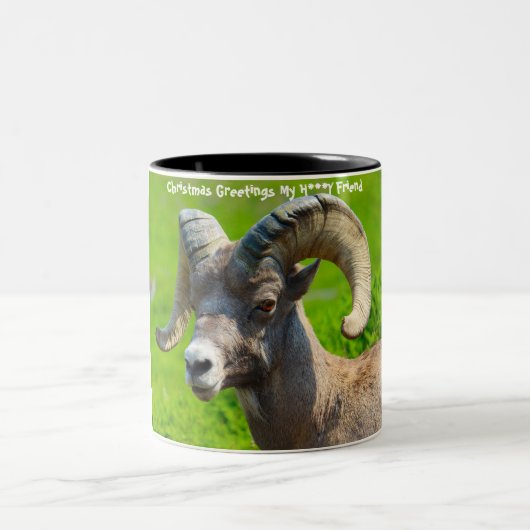 クリスマスの挨拶マイハニーフレンド ツートーンマグカップ (中央)