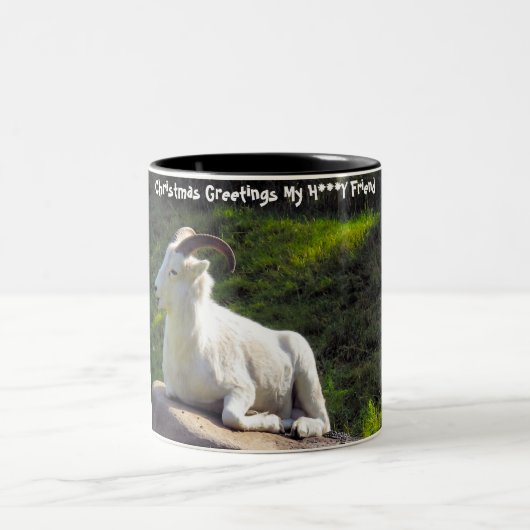 クリスマスの挨拶マイハニーフレンド ツートーンマグカップ (中央)