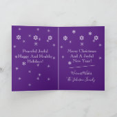 クリスマスの挨拶モダンと可愛いアートクリスマス シーズンカード (内部)