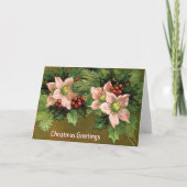 クリスマスの挨拶ヴィンテージ シーズンカード (正面)