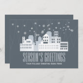 クリスマスの挨拶実在の不動産事業 シーズンカード (正面/裏面)