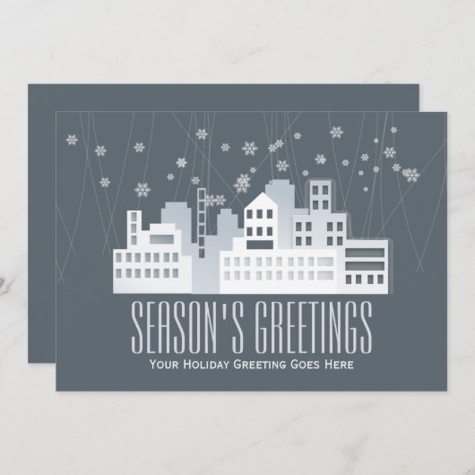 クリスマスの挨拶実在の不動産事業 シーズンカード (正面/裏面)