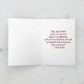 クリスマスの挨拶状の幼年期 シーズンカード (内部)