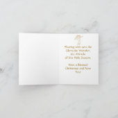 クリスマスの挨拶状マドンナおよび子供 シーズンカード (内部)