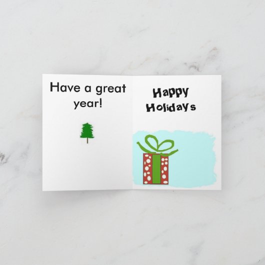 クリスマスの挨拶状 シーズンカード (内部)