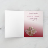 クリスマスの挨拶状-ヘレボルス シーズンカード (内部)