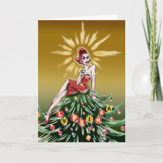 クリスマスの挨拶状#3 (中挨拶) シーズンカード (正面)