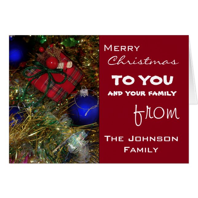 クリスマスの挨拶 (正面横)