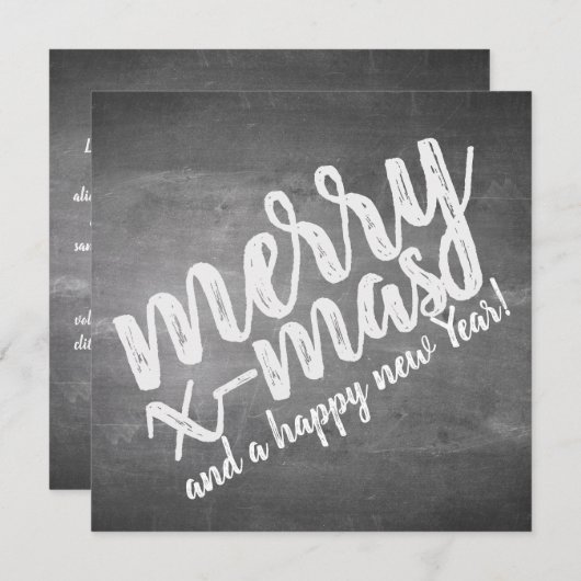 クリスマスの挨拶 (正面/裏面)