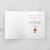 クリスマスの挨拶　あなたに　雪だるま　カード カード (内部)