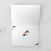 クリスマスの挨拶 – カロラーとキャンドル シーズンカード (内部)