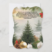 クリスマスの挨拶 カード (裏面)