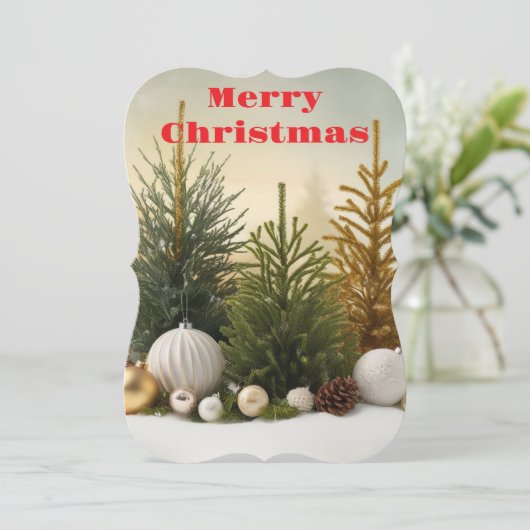 クリスマスの挨拶 カード (スタンド正面)