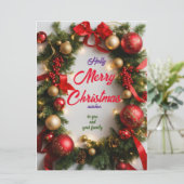 クリスマスの挨拶 カード (スタンド正面)