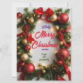 クリスマスの挨拶 カード (正面)