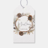 クリスマスの挨拶 ギフトタグ (正面)