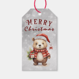 クリスマスの挨拶 ギフトタグ