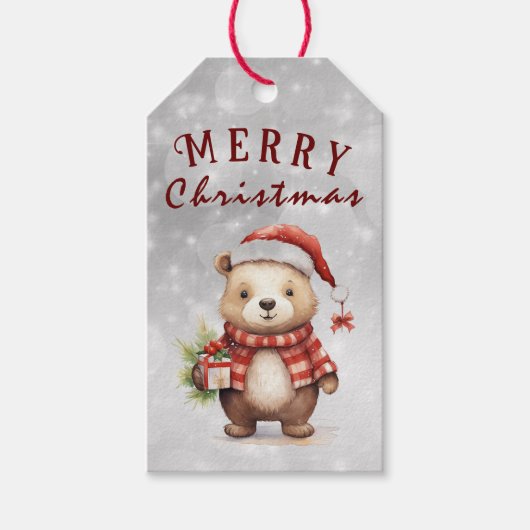 クリスマスの挨拶 ギフトタグ (正面)