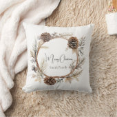 クリスマスの挨拶 クッション (ブランケット)