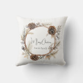 クリスマスの挨拶 クッション (裏面)