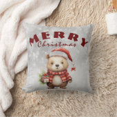 クリスマスの挨拶 クッション (ブランケット)