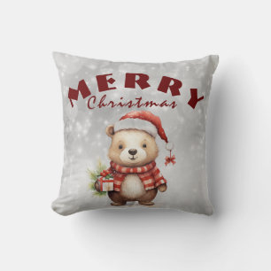 クリスマスの挨拶 クッション