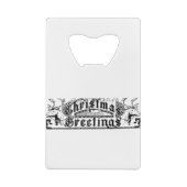 クリスマスの挨拶 クレジットカード栓抜き (裏面)