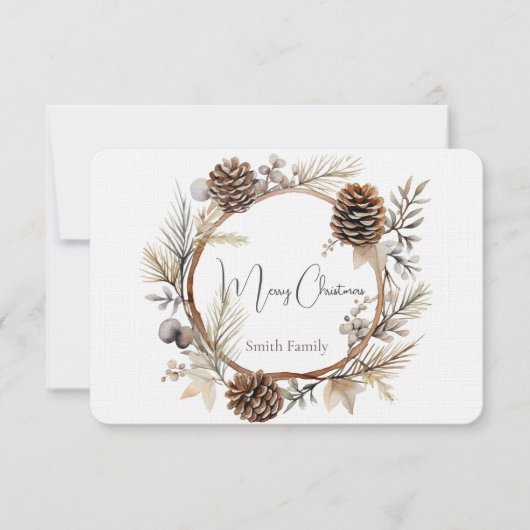 クリスマスの挨拶 サンキューカード (正面)