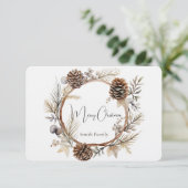 クリスマスの挨拶 サンキューカード (スタンド正面)