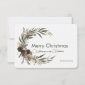 クリスマスの挨拶 サンキューカード (正面)