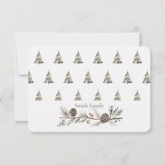 クリスマスの挨拶 サンキューカード (裏面)