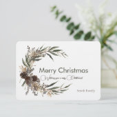 クリスマスの挨拶 サンキューカード (スタンド正面)