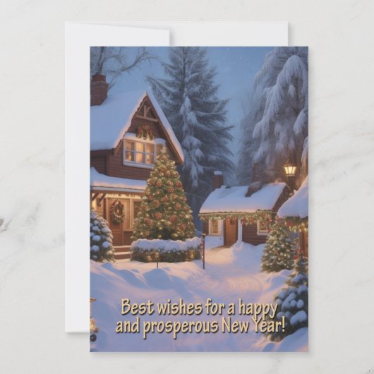 クリスマスの挨拶 シーズンカード (正面)