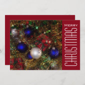 クリスマスの挨拶 シーズンカード (正面/裏面)