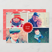 クリスマスの挨拶 シーズンカード (正面/裏面)