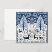 クリスマスの挨拶 シーズンカード (正面/裏面)