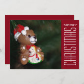 クリスマスの挨拶 シーズンカード (正面/裏面)