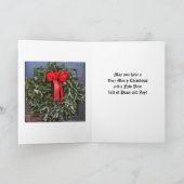 クリスマスの挨拶 シーズンカード (内部)